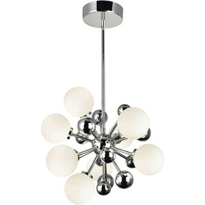Element LED 16 inch Polished Nickel Chandelier Ceiling Light