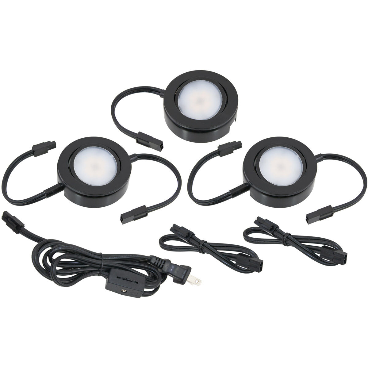 120v under shop cabinet puck lighting