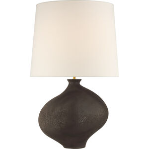 AERIN Celia 28.75 inch 15.00 watt Stained Black Metallic Right Table Lamp Portable Light, Large