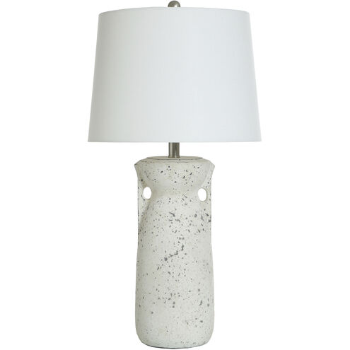 Speckled 30 inch 150.00 watt Speckled Cream Table Lamp Portable Light