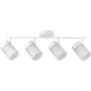 Ridgecrest 4 Light 120 Satin White Multi-Directional Track Ceiling Light in Matte White