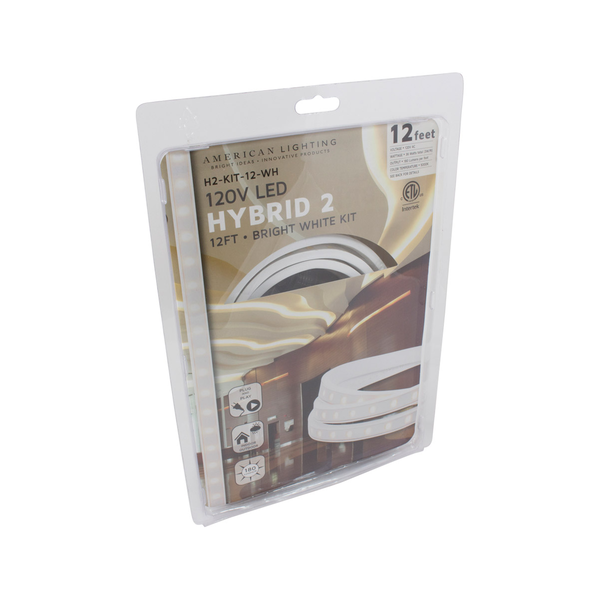 Tape Rope Hybrid Collection White 5000K 144 inch Tape Light