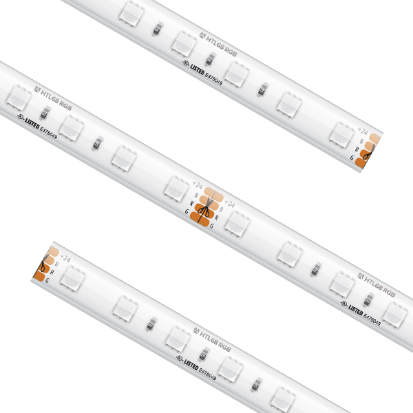 High OutPut COB White RGB 9.7 inch Tape Light