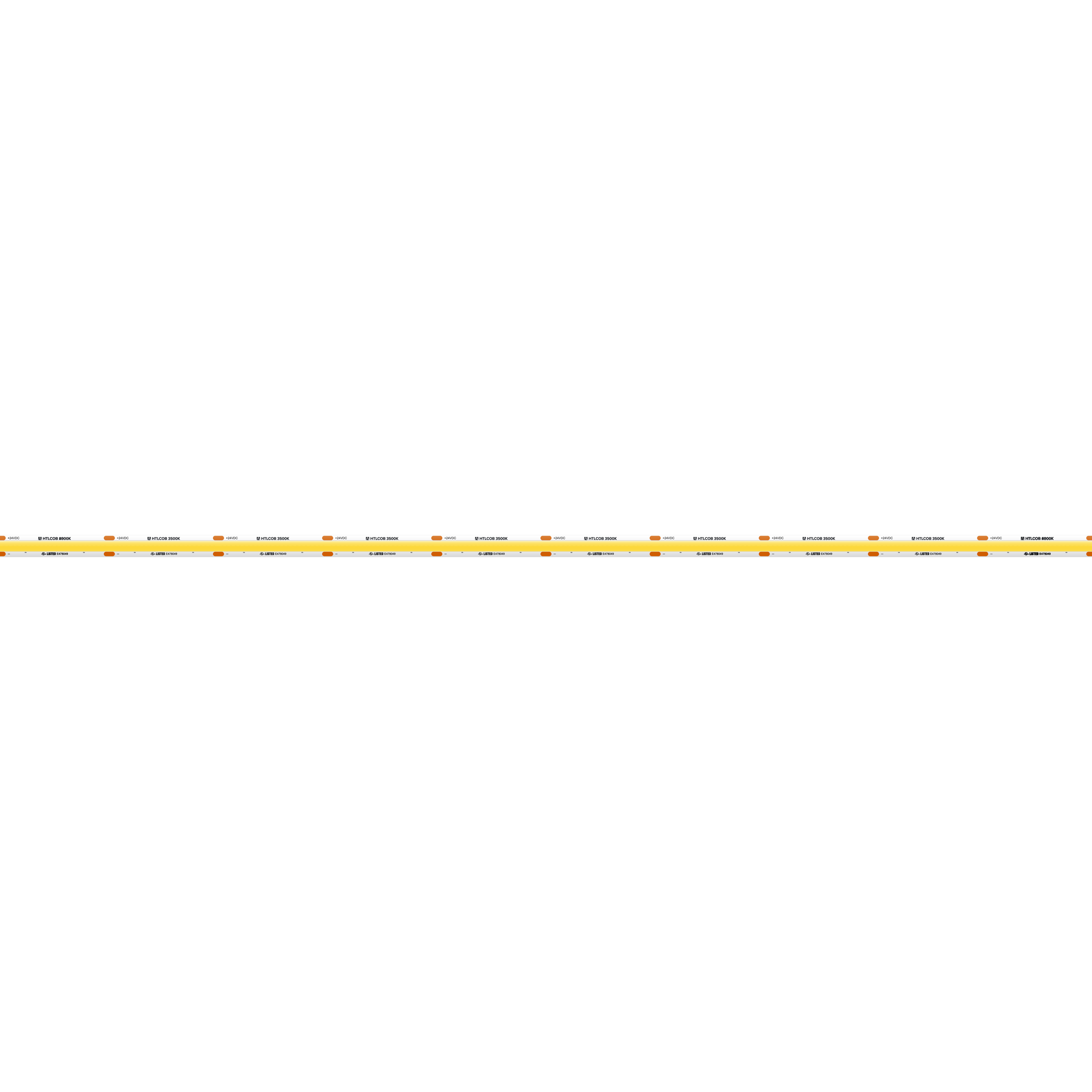 High OutPut COB White 3500K 16.5 inch Tape Light